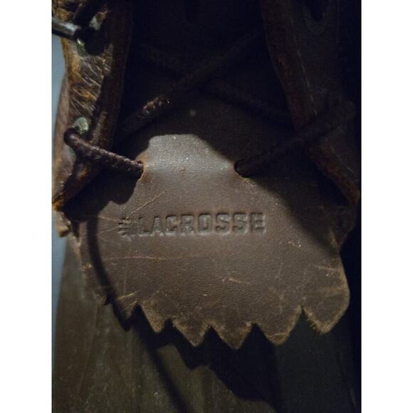 LaCrosse Uplander 10" Men’s Duck Boots Size 8 Brown Waterproof Leather Rubber - Picture 6 of 10